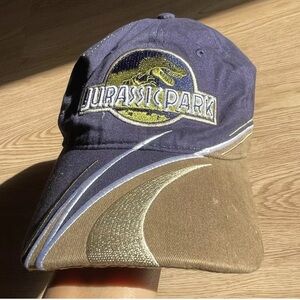 JURASSIC PARK Universal Studios Baseball Hat Blue Green Strap Dinosaur